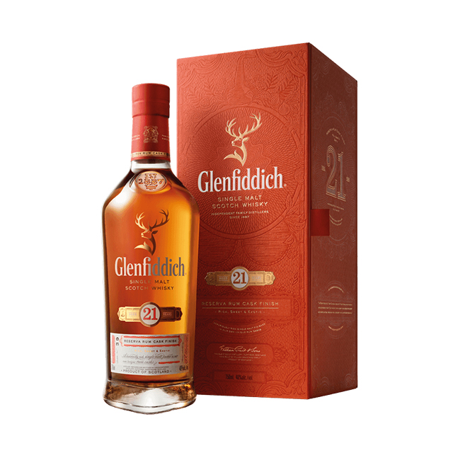 Whisky Glenfiddich 21 Años Single Malt 750cc | Exclusividad, Tradición y Sabor Intenso